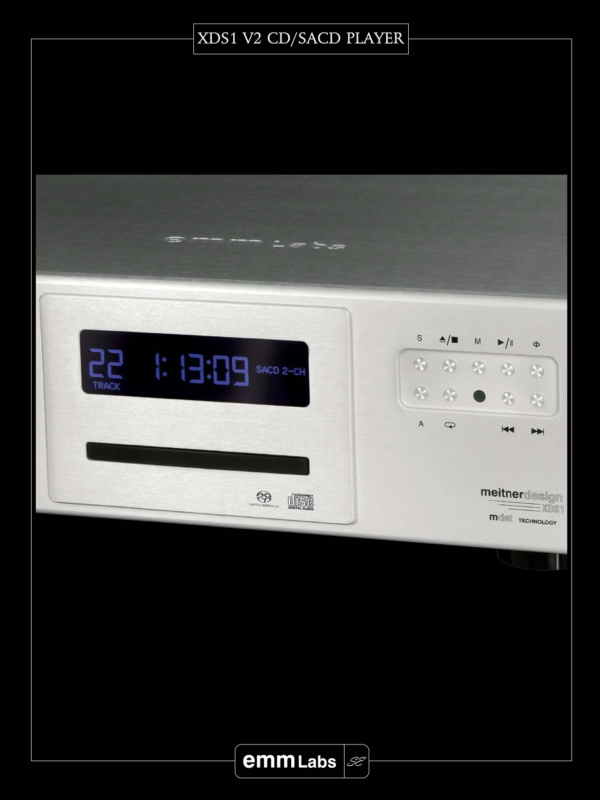 EmmLabs XDS1 v2 lecteur CD SACD